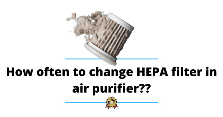 How often to change HEPA filter in air purifier