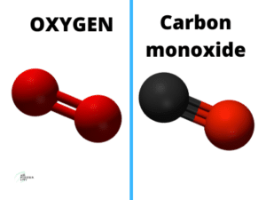 Oxygen and carbon monoxide 