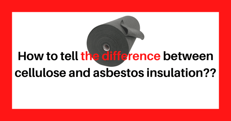 How to tell the difference between cellulose and asbestos insulation